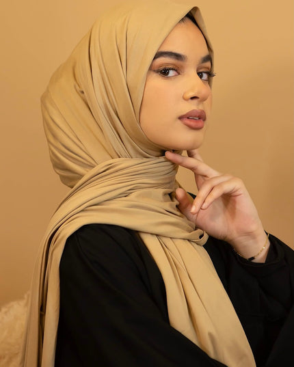 AALIYA COLLECTIONS JERSEY HIJAB IN BEIGE