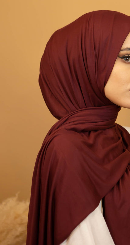 AALIYA COLLECTIONS JERSEY HIJAB IN MAROON