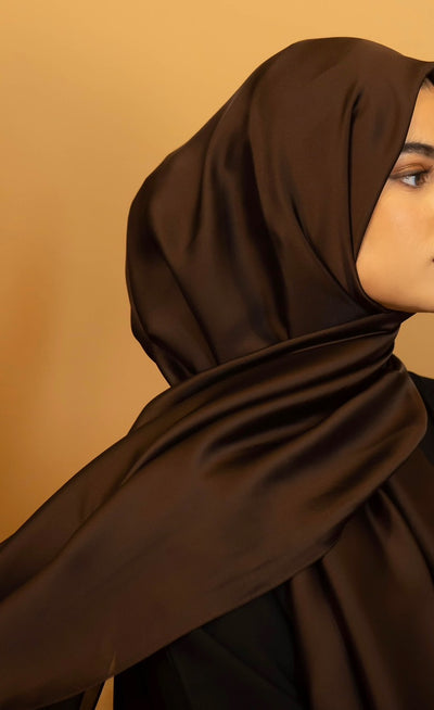 Aaliya Collections Rayon Hijab - Brown