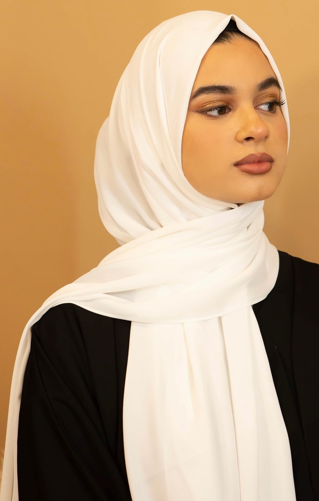 Aaliya Collections Premium Georgette Hijab - White