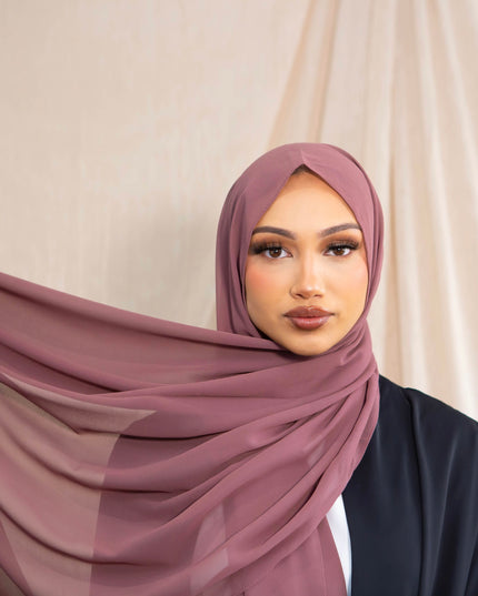Chiffon Hijab -  Mauve
