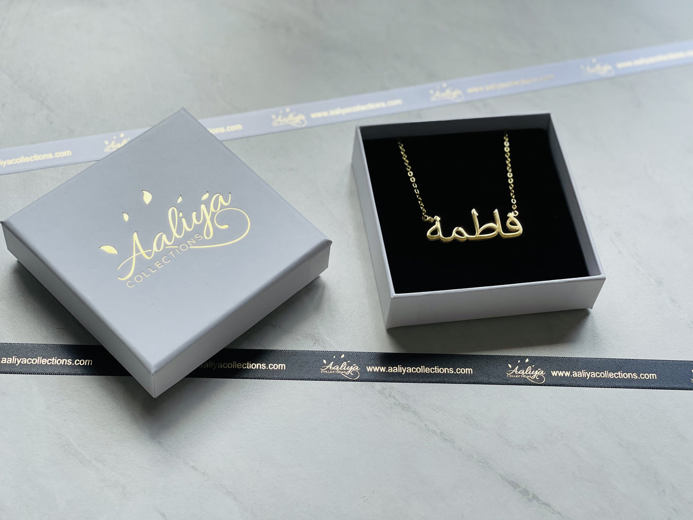 Aaliya Collections Arabic Name Necklace - FATIMAH | فاطمة