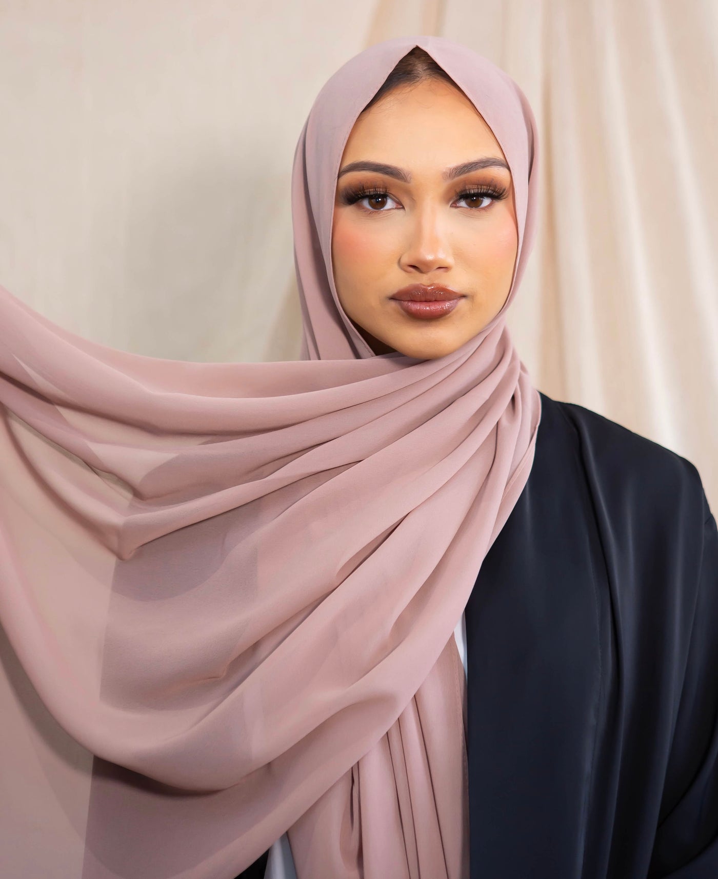 Chiffon Hijab - Dusky Pink