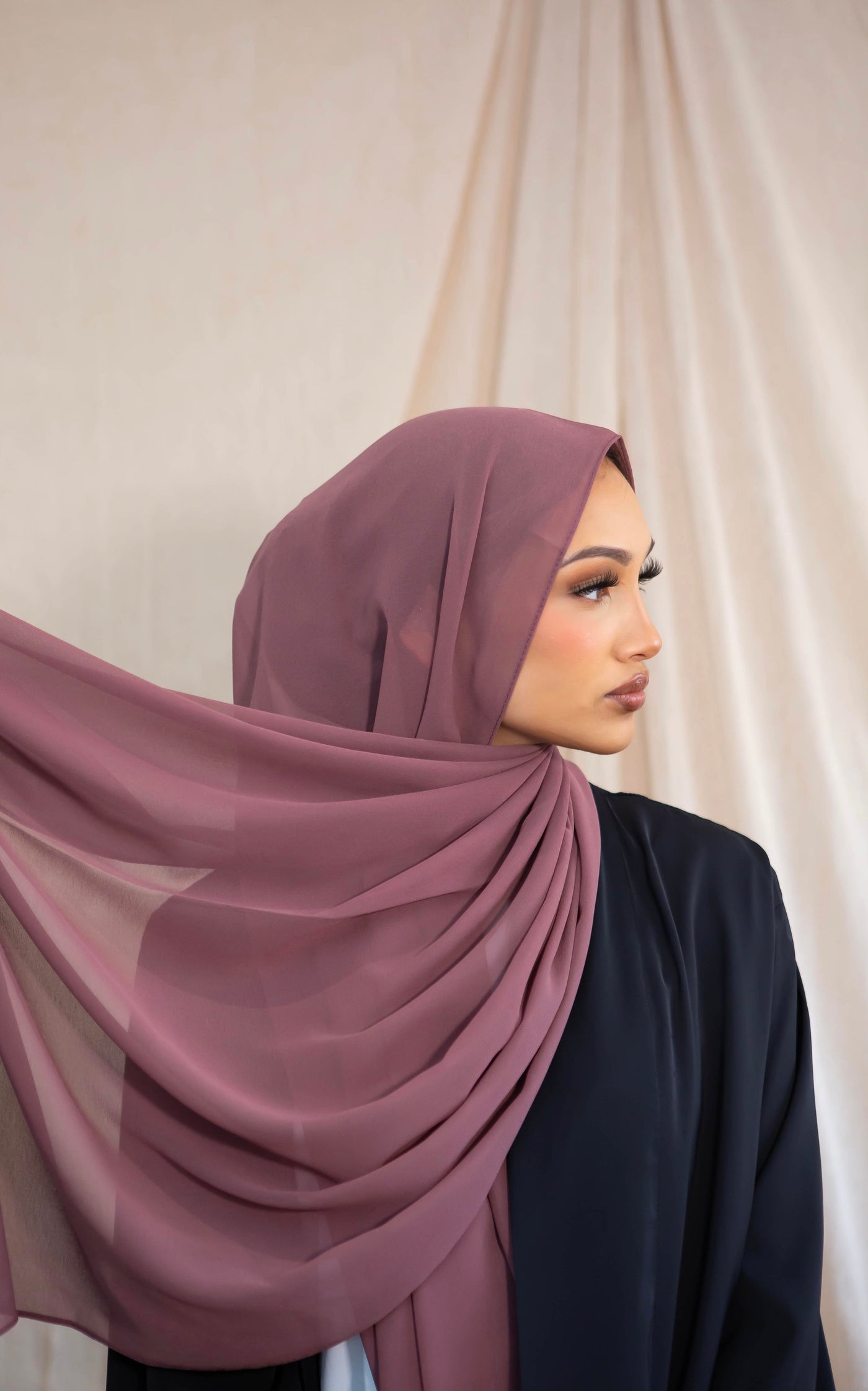 Chiffon Hijab - Mauve