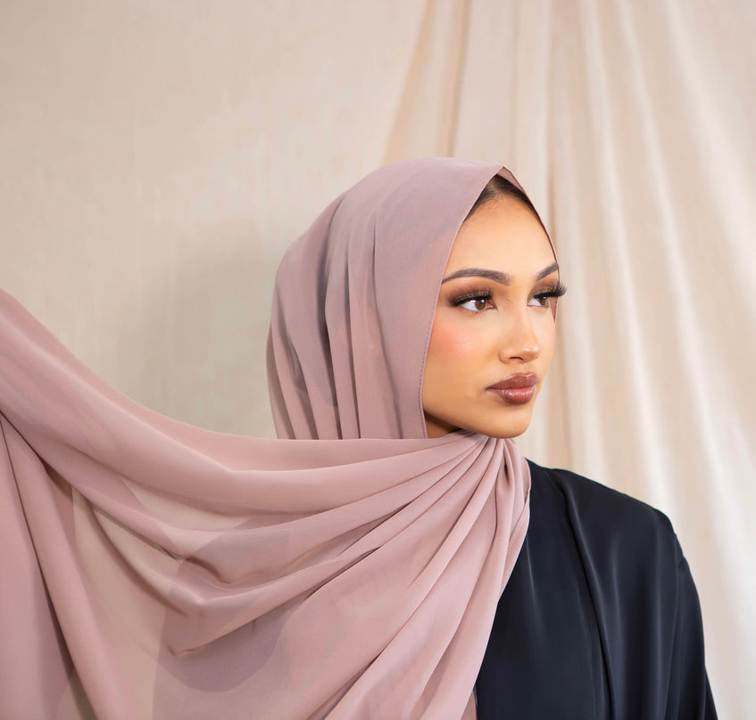 Chiffon Hijab - Dusky Pink