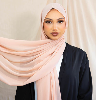 Chiffon Hijab - Nude