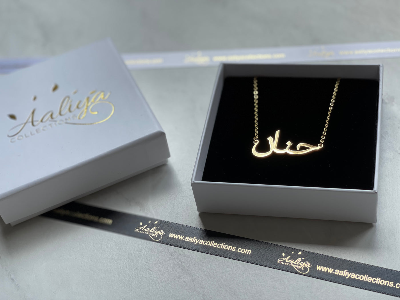 Aaliya Collections Arabic Name Necklace - HANAN | حنان