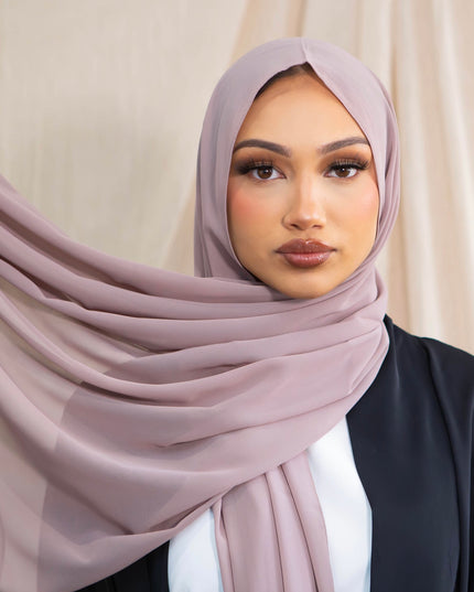 Chiffon Hijab - Nude Pink