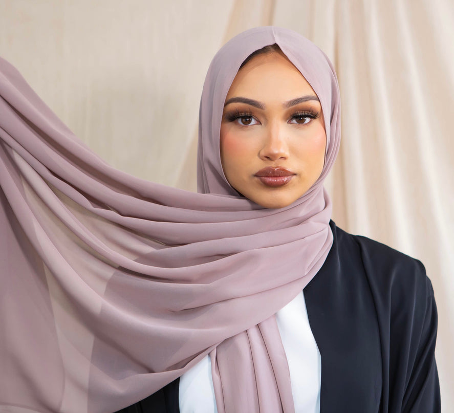 Chiffon Hijab - Nude Pink