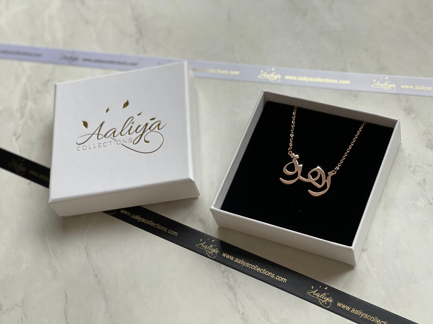 Aaliya Collections Arabic Name Necklace - ZAHRA | زھرة