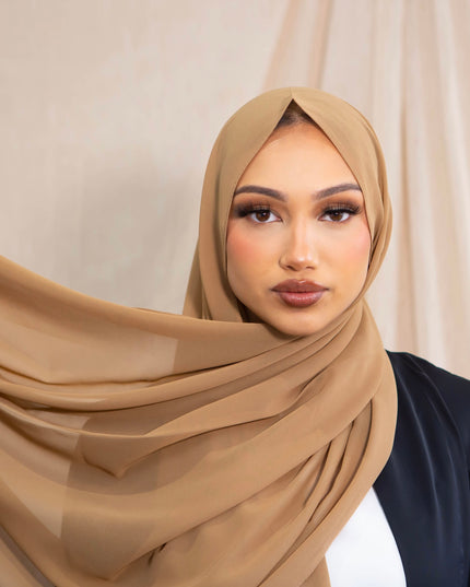 Chiffon Hijab - Camel