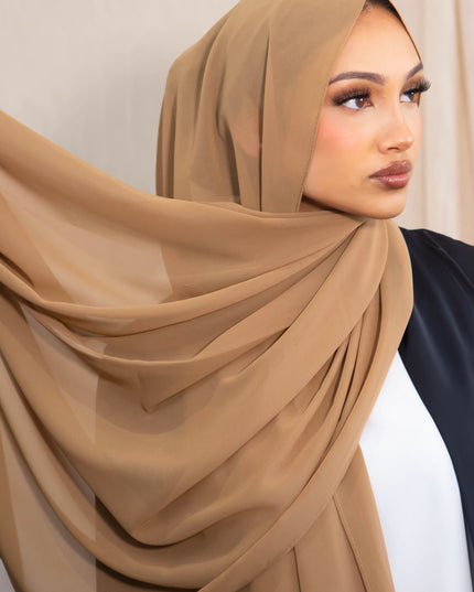 Chiffon Hijab - Camel