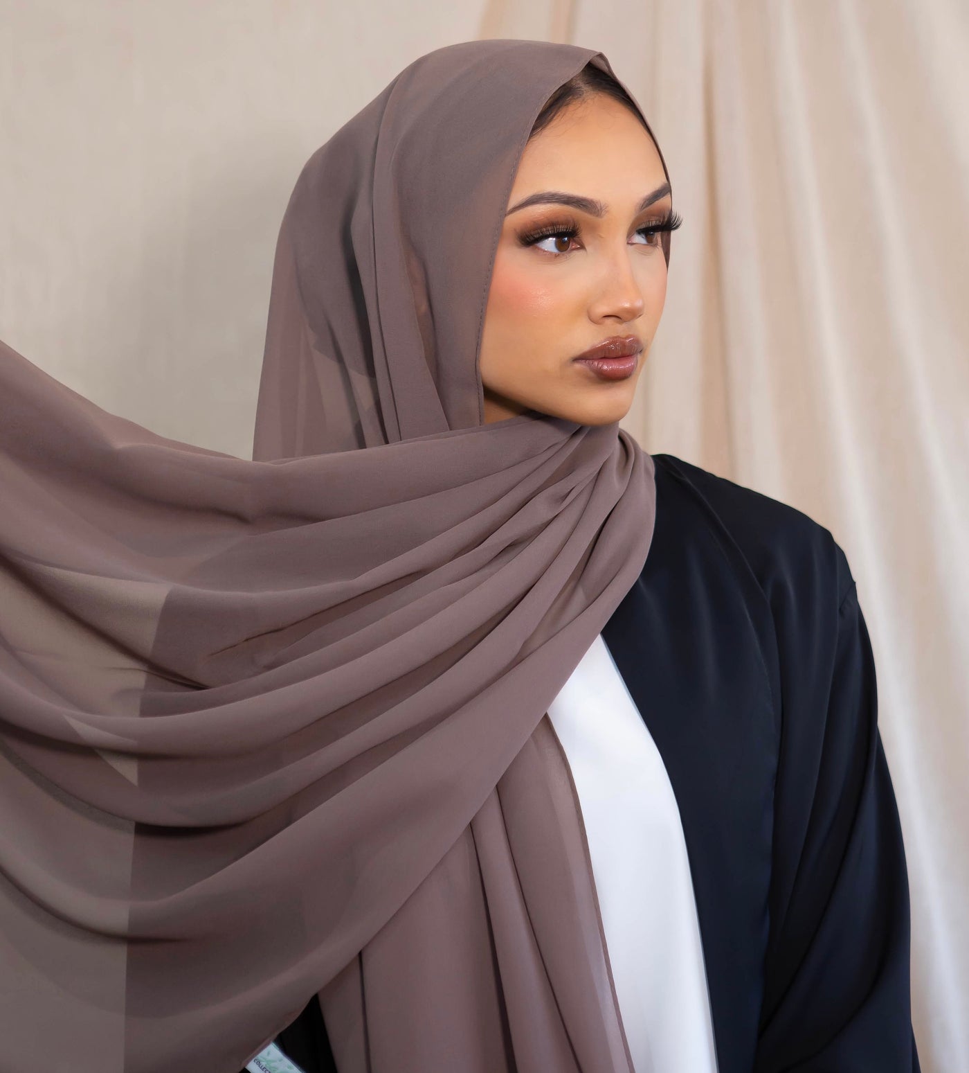 Chiffon Hijab - Coffee Brown
