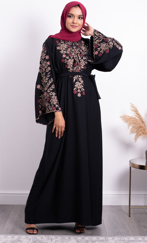 Aaliya Collections Rimsha Floral Abaya